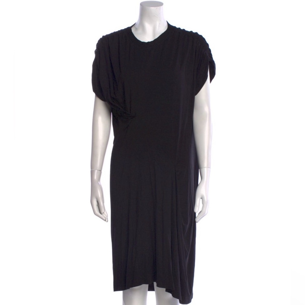 Zero + Maria Cornejo Black Asymmetrical Jersey Dress